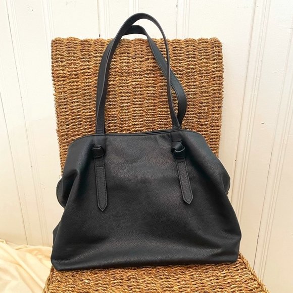 🧡 Sonoma Large Black Purse Pockets Knotted Design - Picture 1 of 6